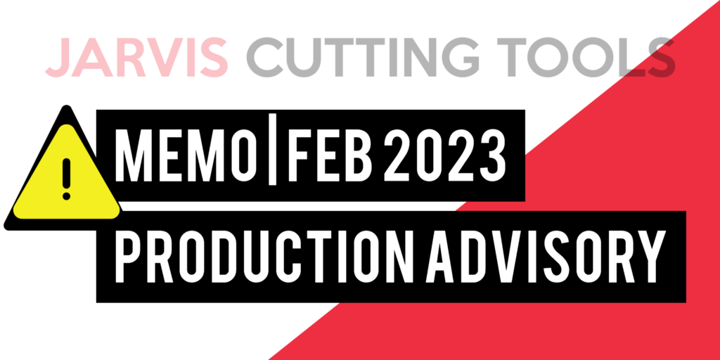 Jarvis cutting tools Memo