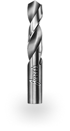 Jarvis brand metal twist drill bit on a plain background.